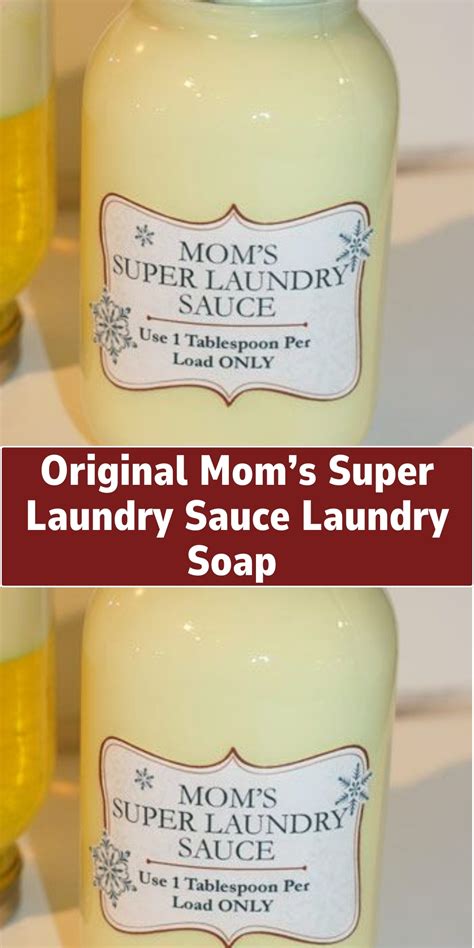 original mom's super laundry sauce